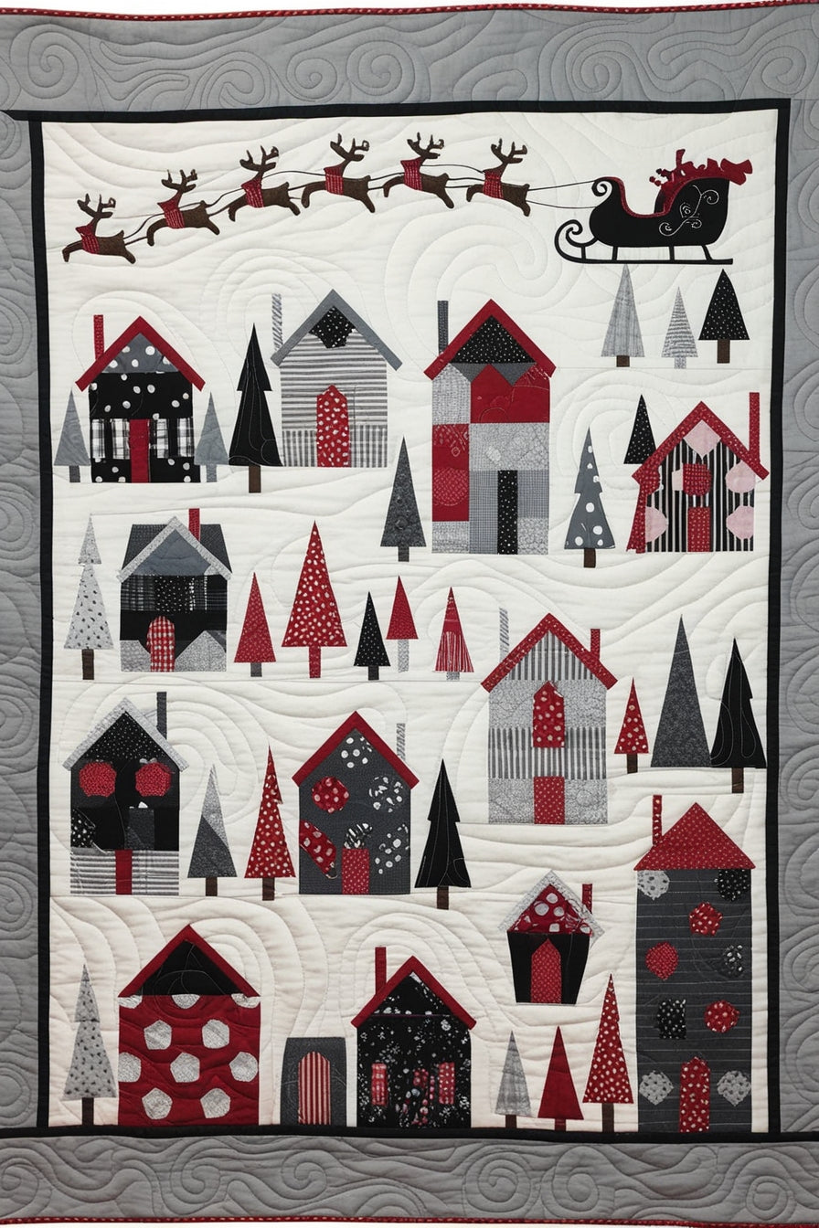 Christmas House NTA281024125 Quilt Blanket