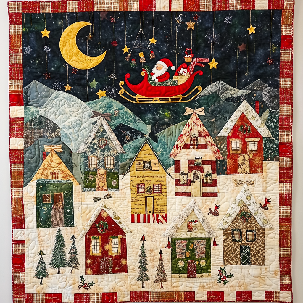 Christmas Night TAI281024258 Quilt Blanket