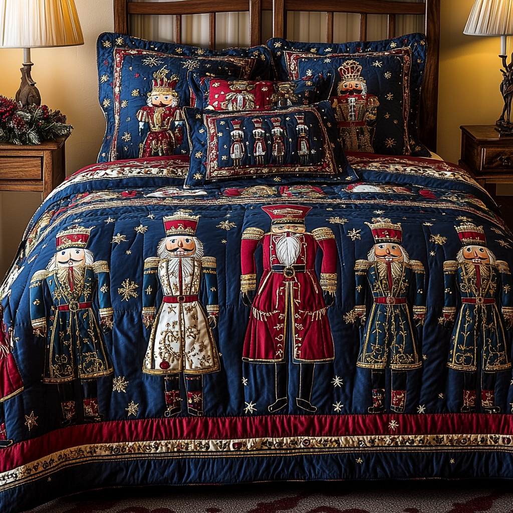 Christmas Nutcracker TAI041124289 Quilt Bedding Set