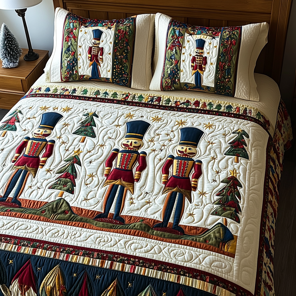 Christmas Nutcracker TAI041124317 Quilt Bedding Set