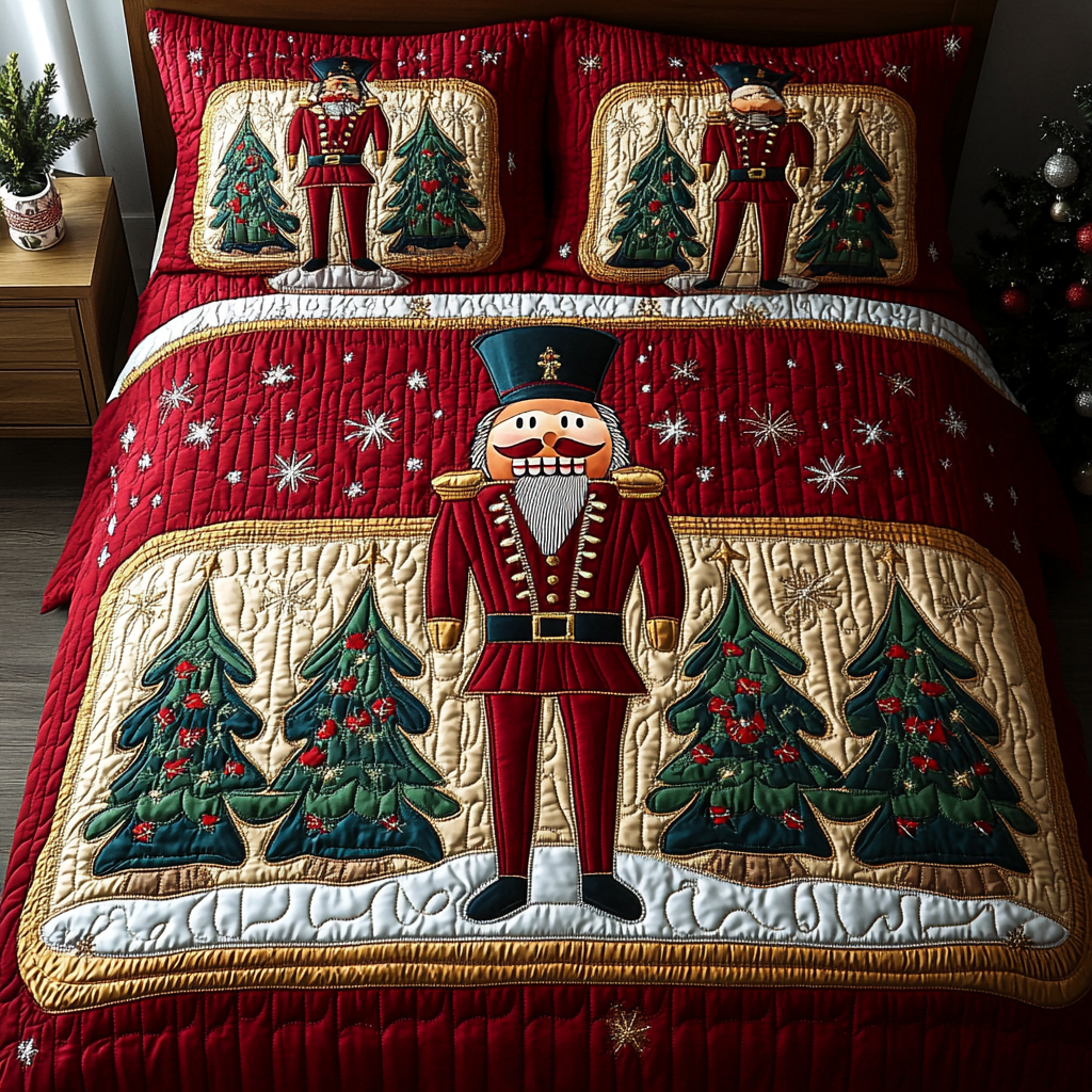 Christmas Nutcracker TAI041124326 Quilt Bedding Set