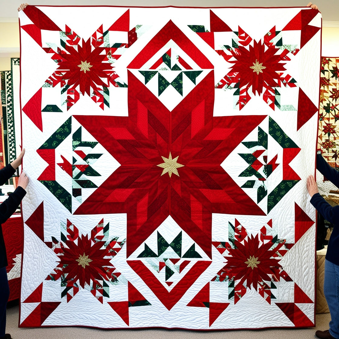 Christmas Poinsettia NTA281024088 Quilt Blanket