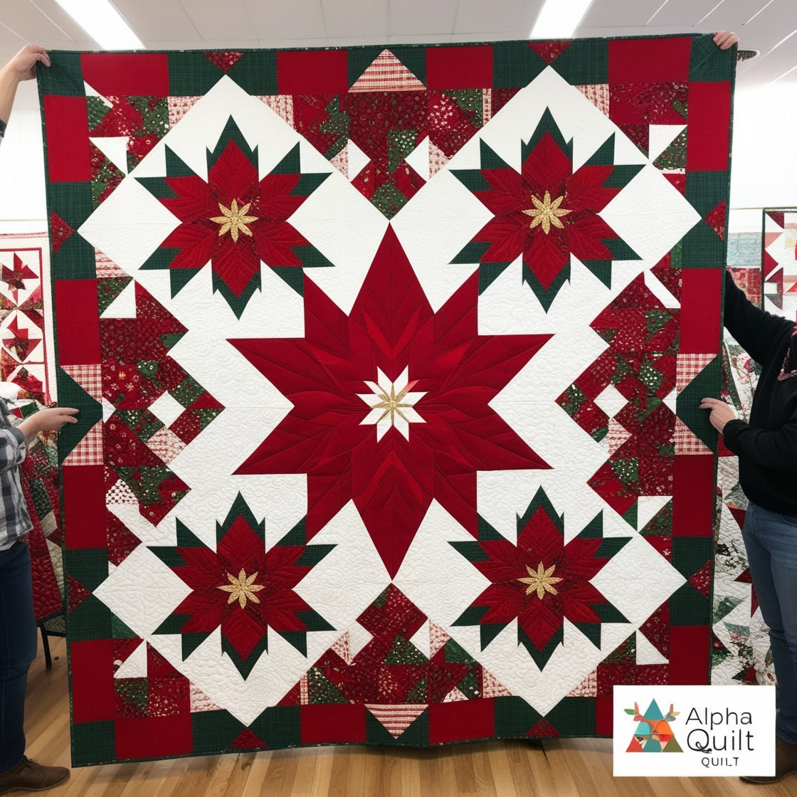 Christmas Poinsettia NTA281024089 Quilt Blanket