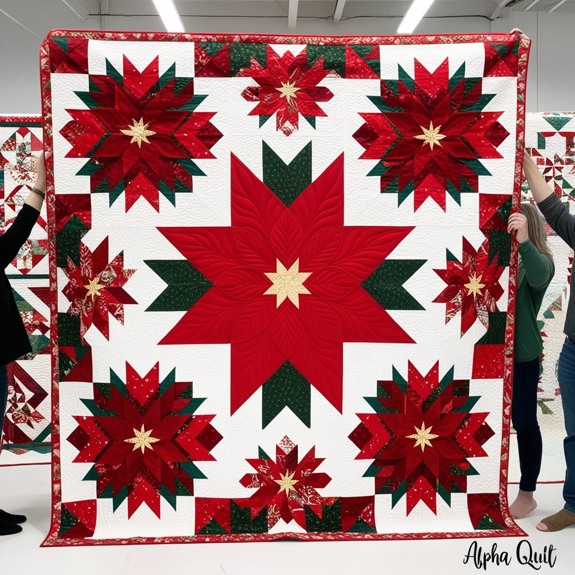 Christmas Poinsettia NTA281024091 Quilt Blanket