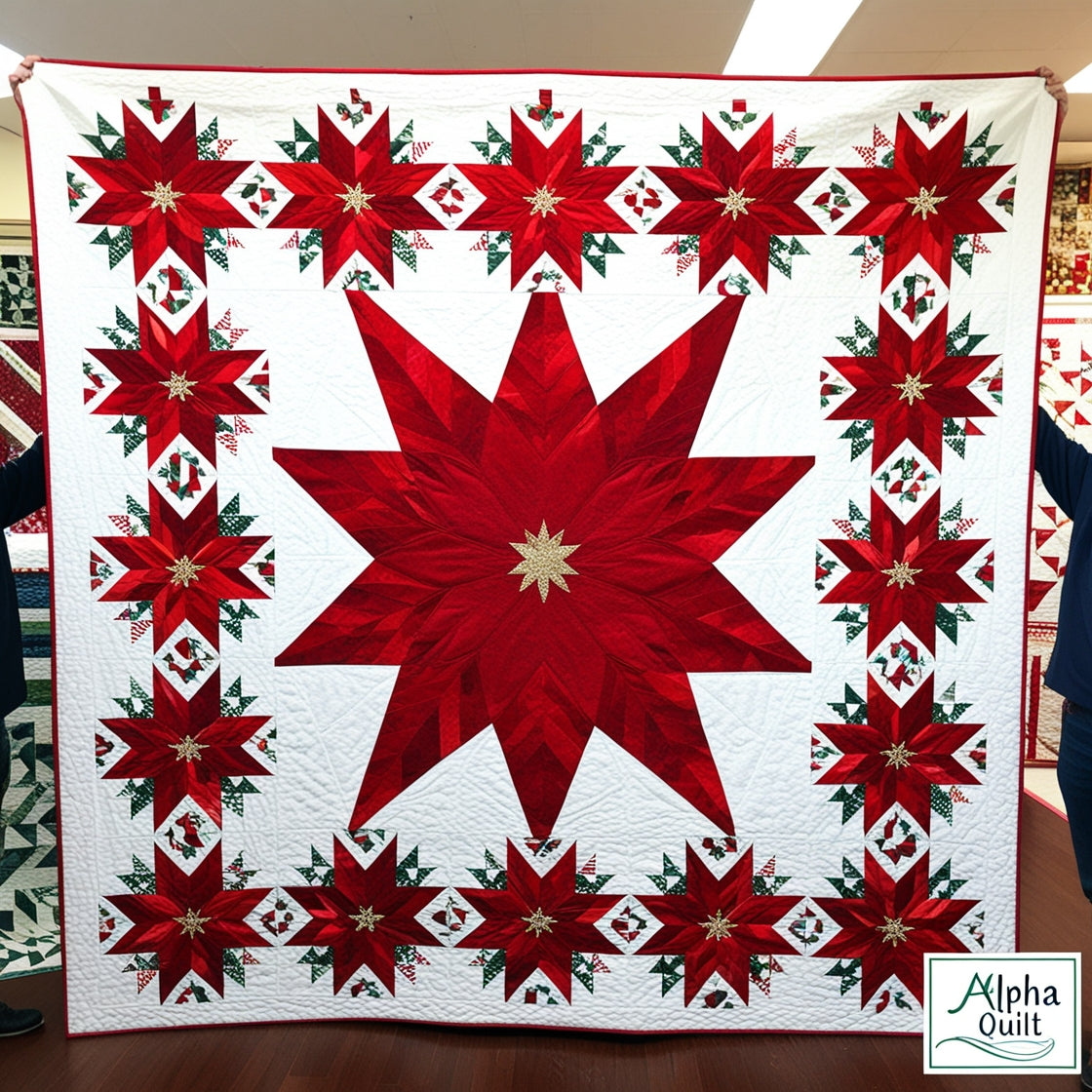 Christmas Poinsettia NTA281024094 Quilt Blanket