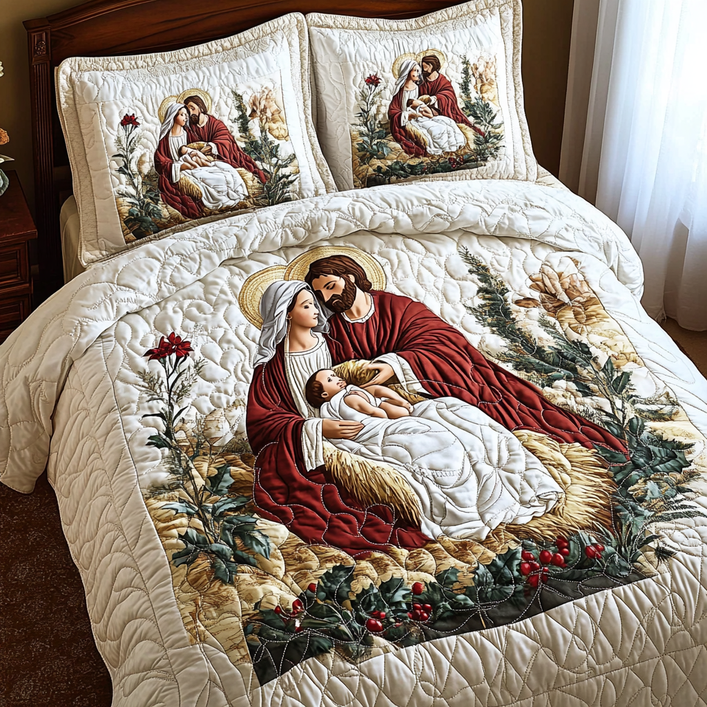 Nativity Scene TAI311024015 Quilt Bedding Set