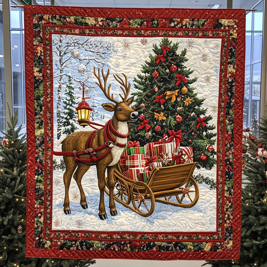 Christmas Reindeer TAI061124358 Quilt Blanket