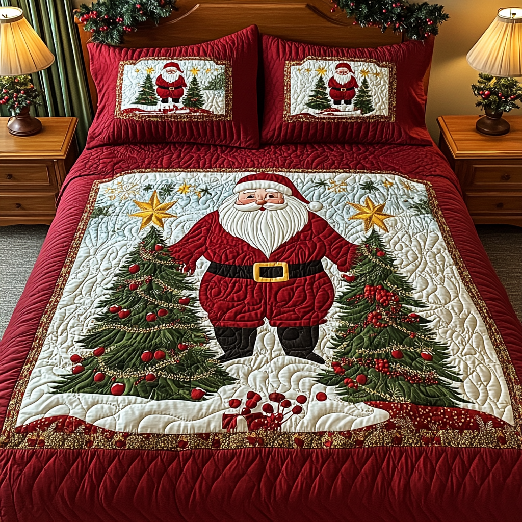 Christmas Santa TAI041124166 Quilt Bedding Set