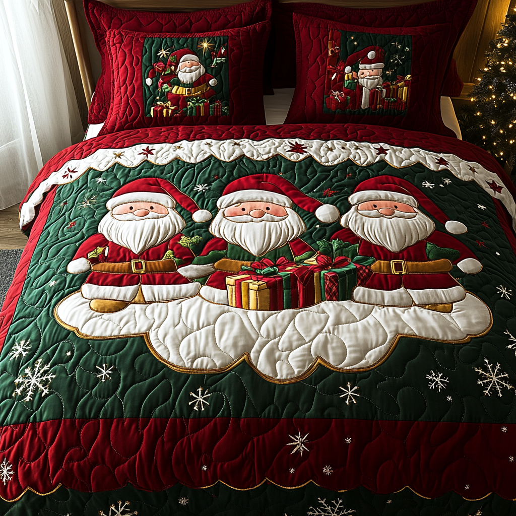 Christmas Santa TAI041124251 Quilt Bedding Set