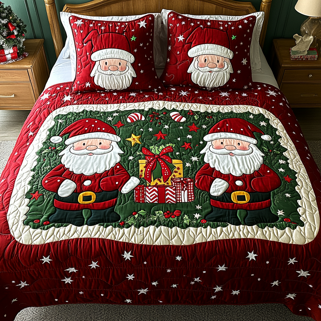 Christmas Santa TAI041124254 Quilt Bedding Set