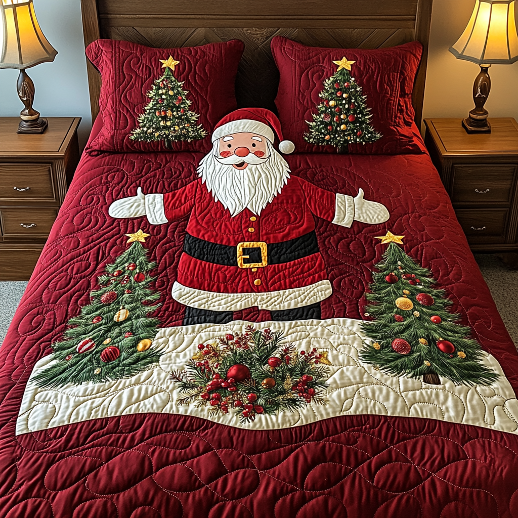 Christmas Santa TAI041124383 Quilt Bedding Set