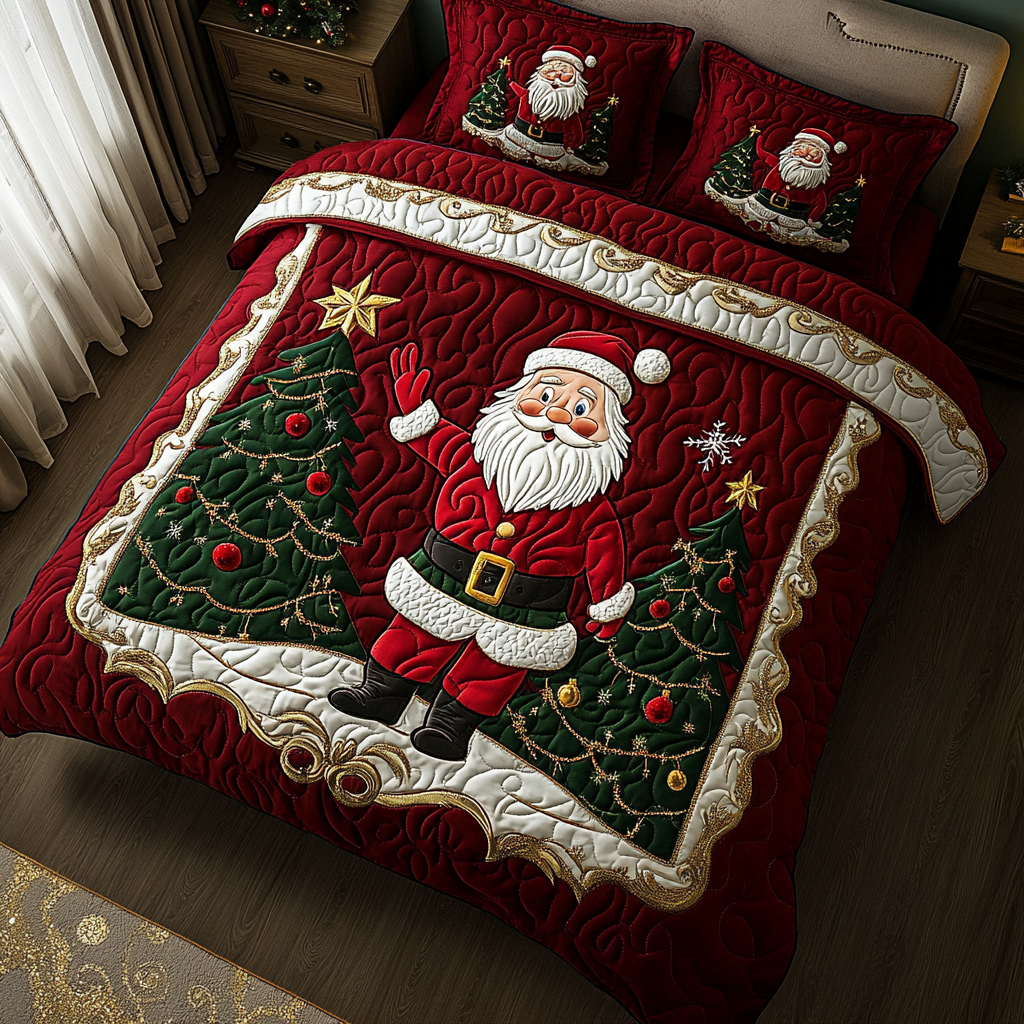 Christmas Santa TAI061124145 Quilt Bedding Set