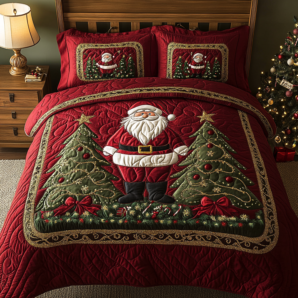 Christmas Santa TAI311024034 Quilt Bedding Set