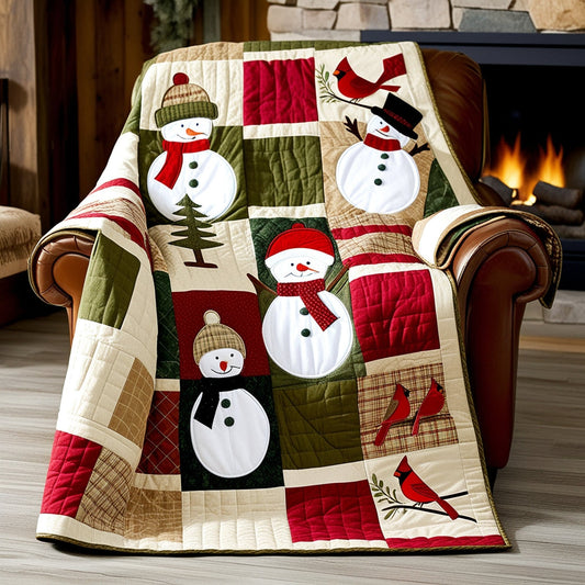 Christmas Snowman NTA151024338 Quilt Blanket