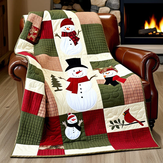 Christmas Snowman NTA151024339 Quilt Blanket