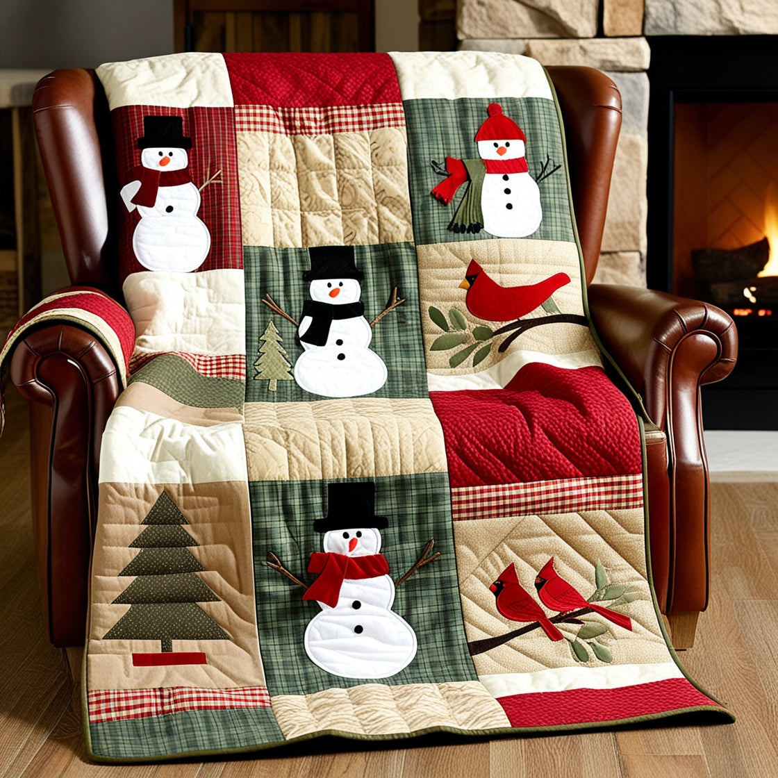 Christmas Snowman NTA151024341 Quilt Blanket