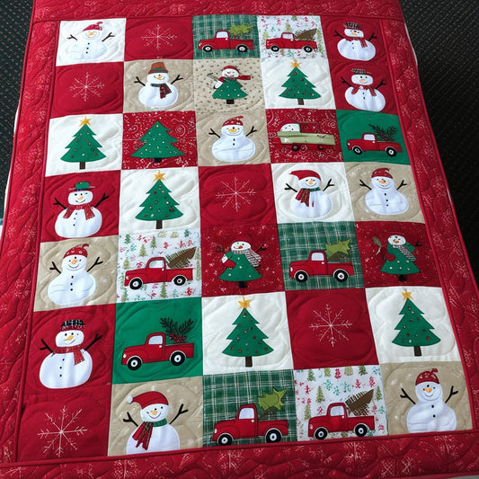 Christmas Snowman NTA181024597 Quilt Blanket