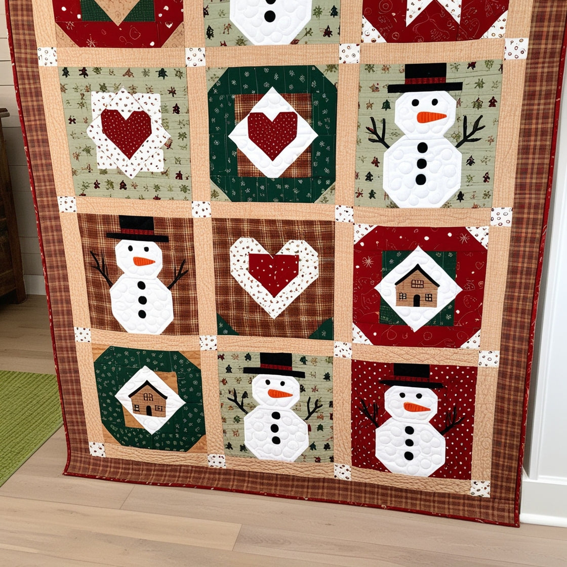 Christmas Snowman NTA281024055 Quilt Blanket