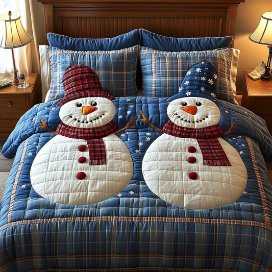 Christmas Snowman TAI061124078 Quilt Bedding Set