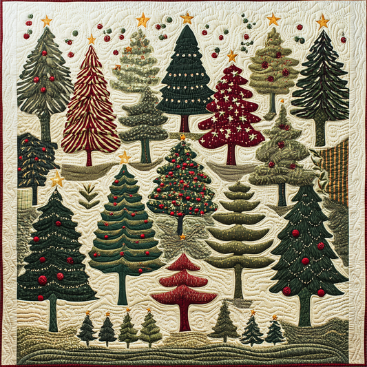 Christmas Tree TAI041124073 Quilt Blanket