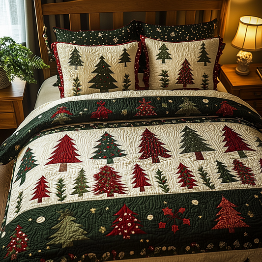 Christmas Tree TAI041124183 Quilt Bedding Set