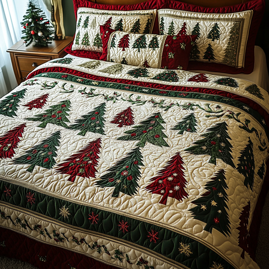 Christmas Tree TAI041124185 Quilt Bedding Set