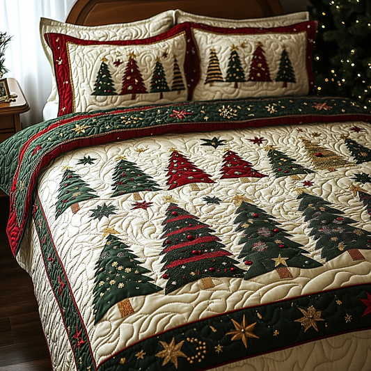 Christmas Tree TAI041124186 Quilt Bedding Set