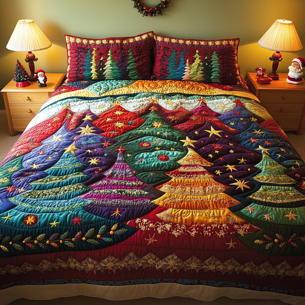 Christmas Tree TAI041124209 Quilt Bedding Set