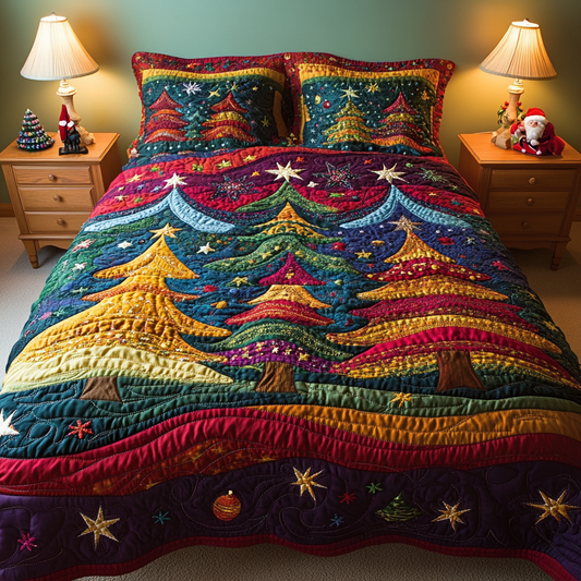 Christmas Tree TAI041124387 Quilt Bedding Set