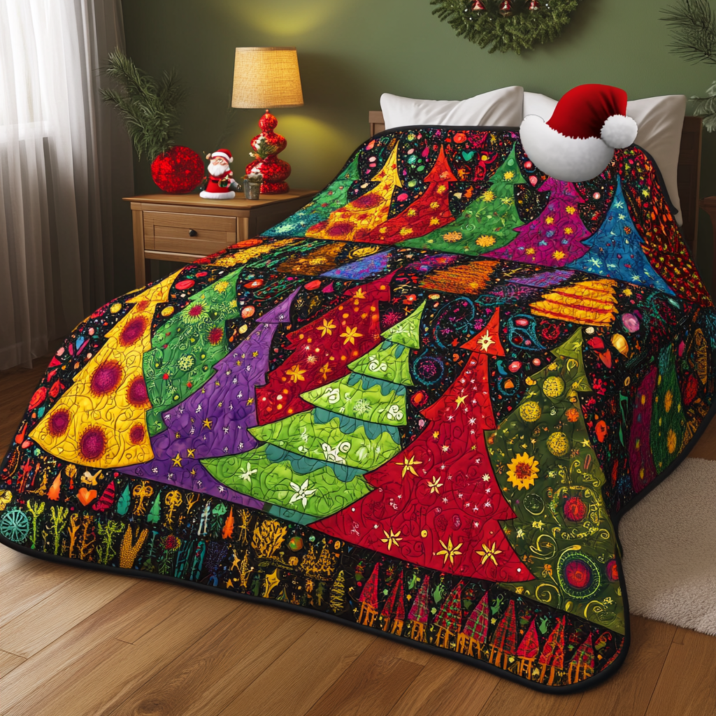 Christmas Tree TAI061124299 Quilt Blanket