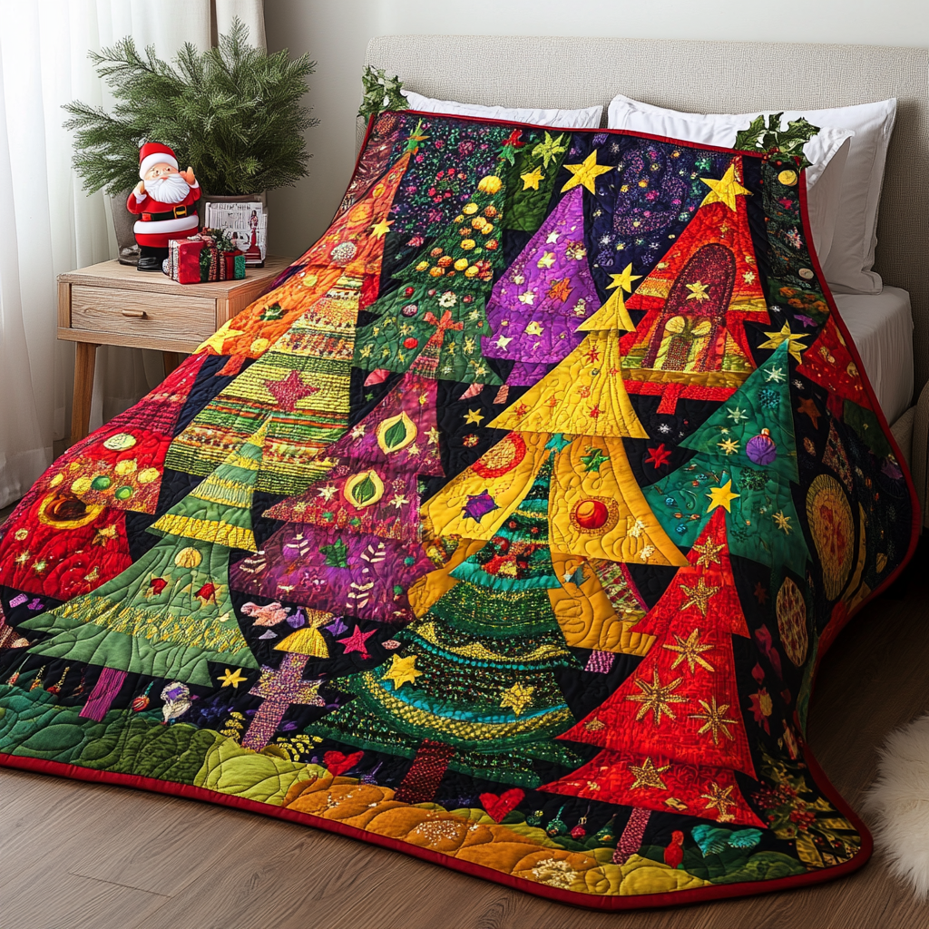 Christmas Tree TAI061124306 Quilt Blanket