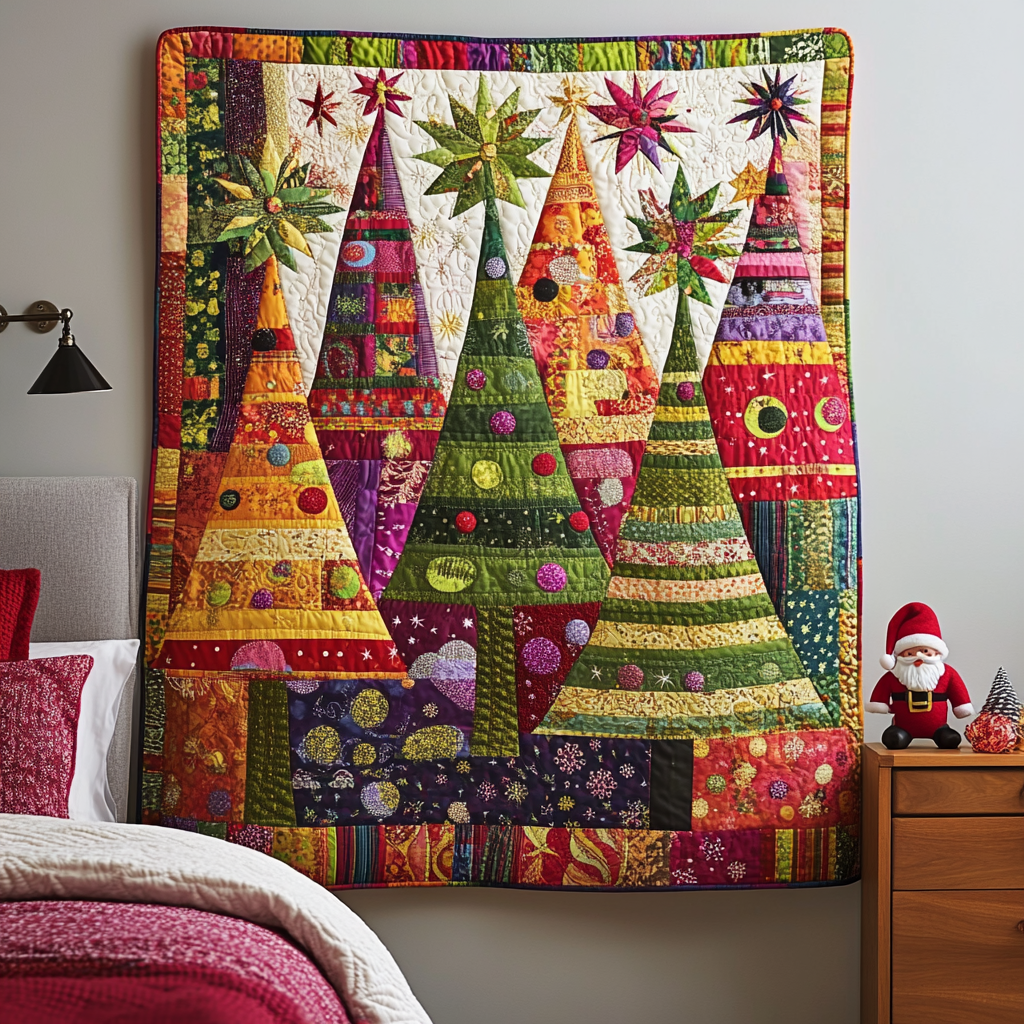 Christmas Tree TAI061124311 Quilt Blanket