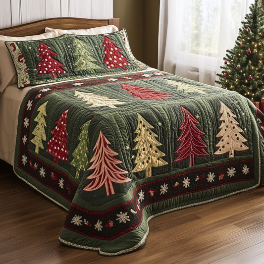 Christmas Tree TAI061124316 Quilt Blanket