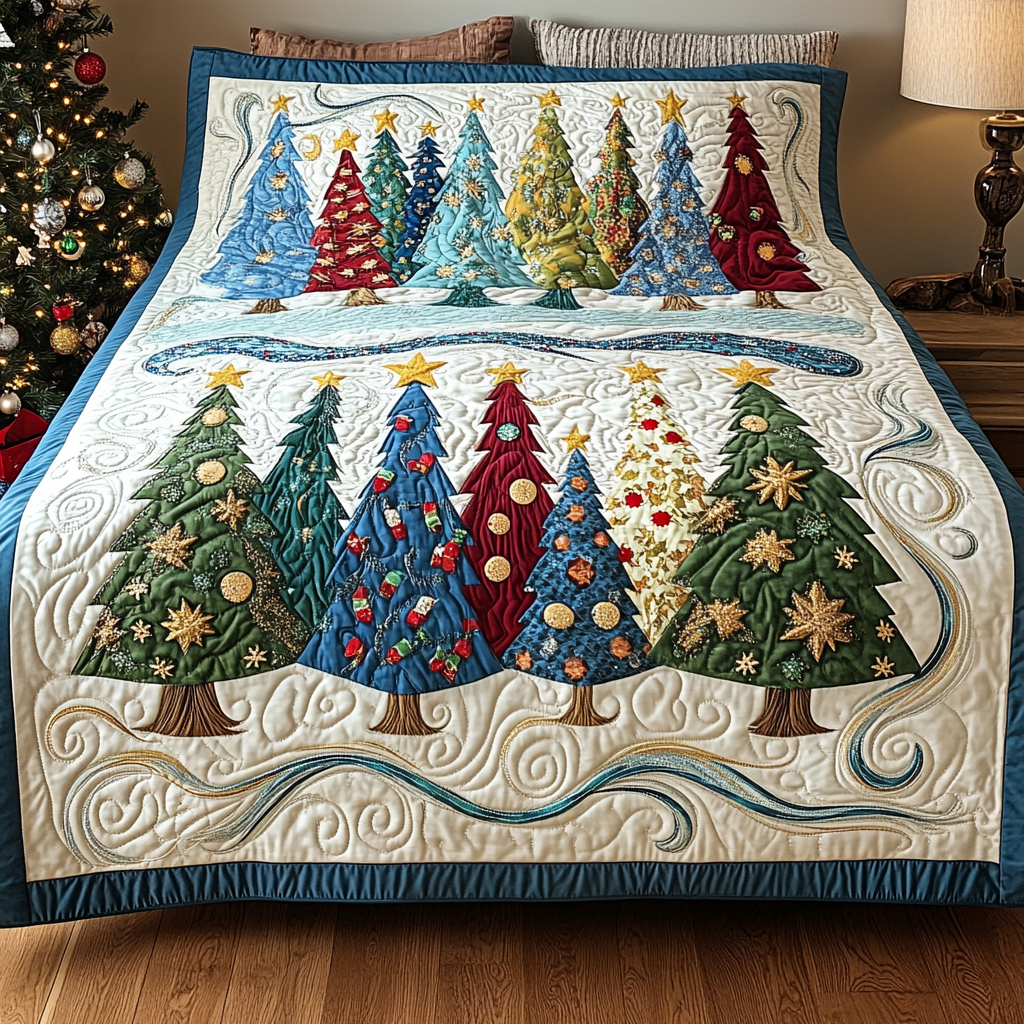 Christmas Tree TAI311024298 Quilt Blanket