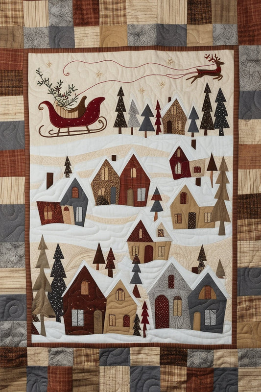 Christmas Village NTA281024136 Quilt Blanket