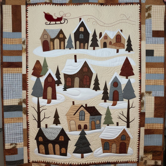 Christmas Village NTA281024138 Quilt Blanket