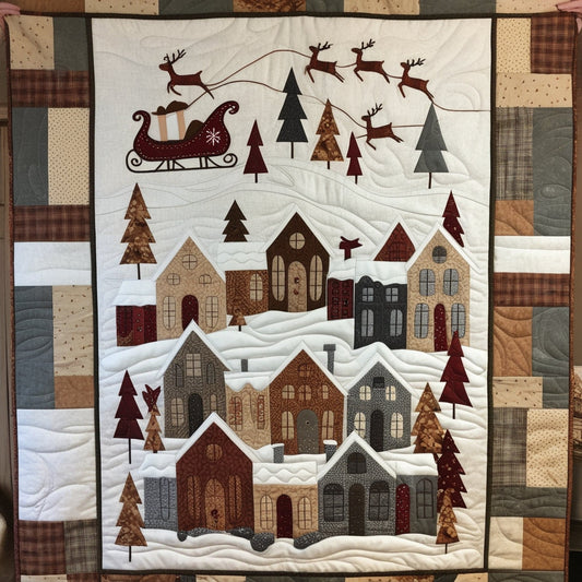 Christmas Village NTA281024140 Quilt Blanket