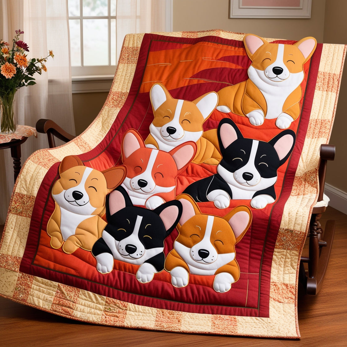 Corgi NTA041124127 Quilt Blanket