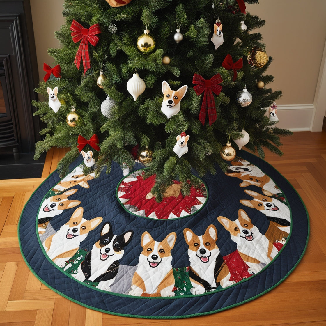 Corgi NTA311024279 Quilted Tree Skirt