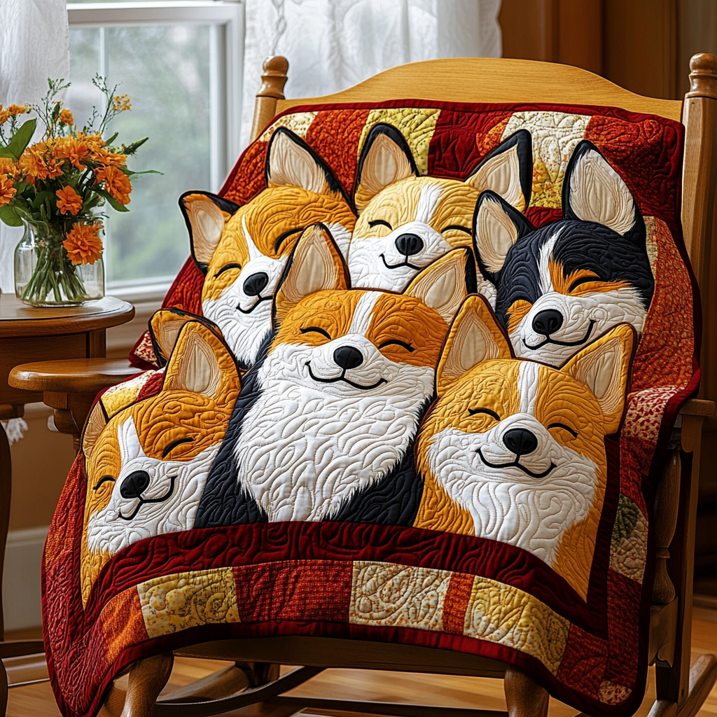 Corgi TAI041124031 Quilt Blanket