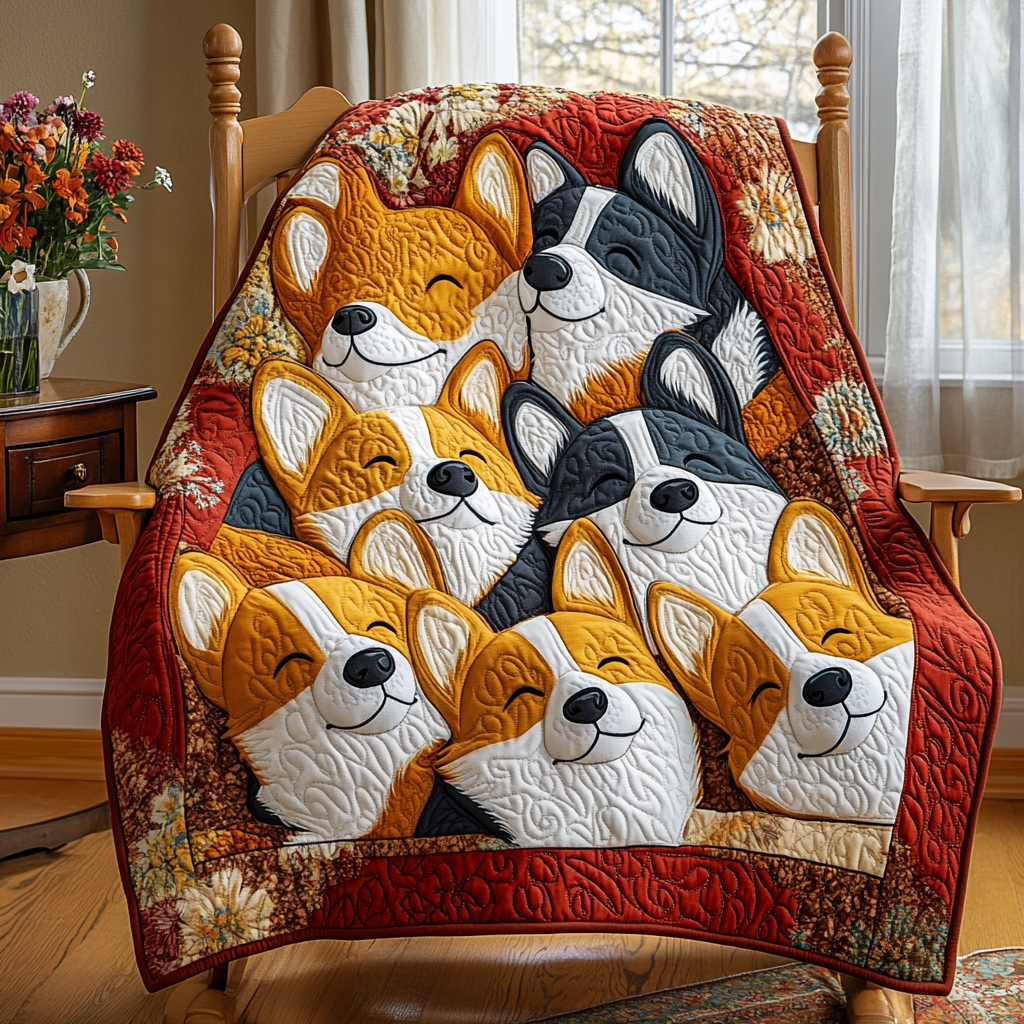 Corgi TAI041124032 Quilt Blanket