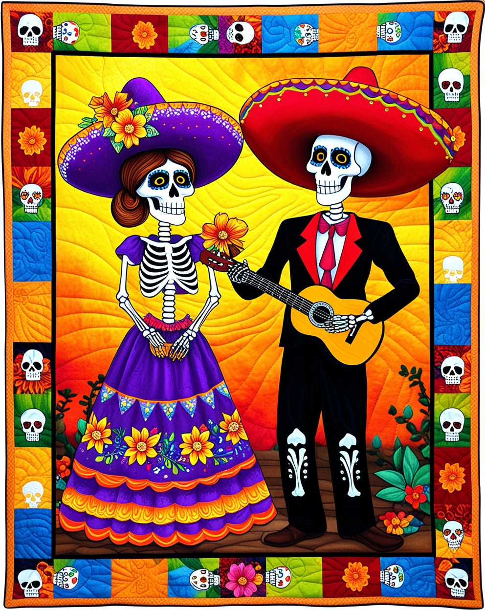 Day Of The Dead NTA281024214 Quilt Blanket