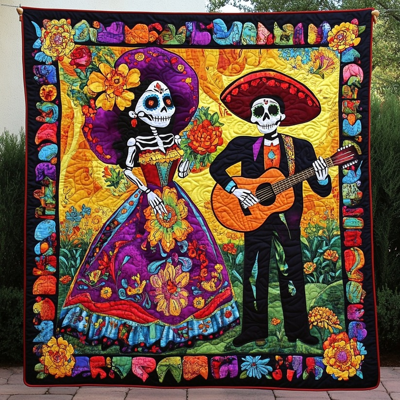 Day Of The Dead NTA281024350 Quilt Blanket