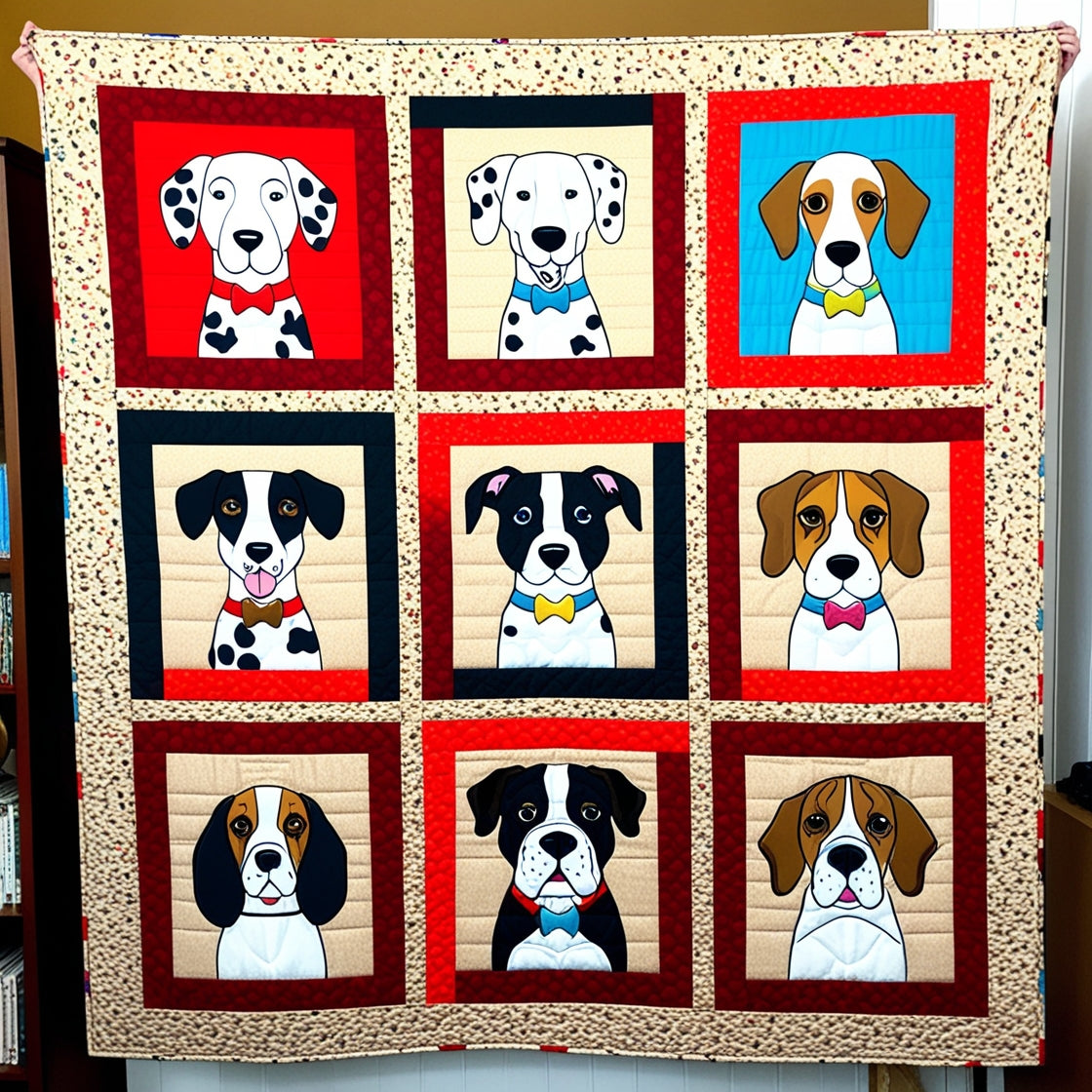 Dogs NTA151024161 Quilt Blanket