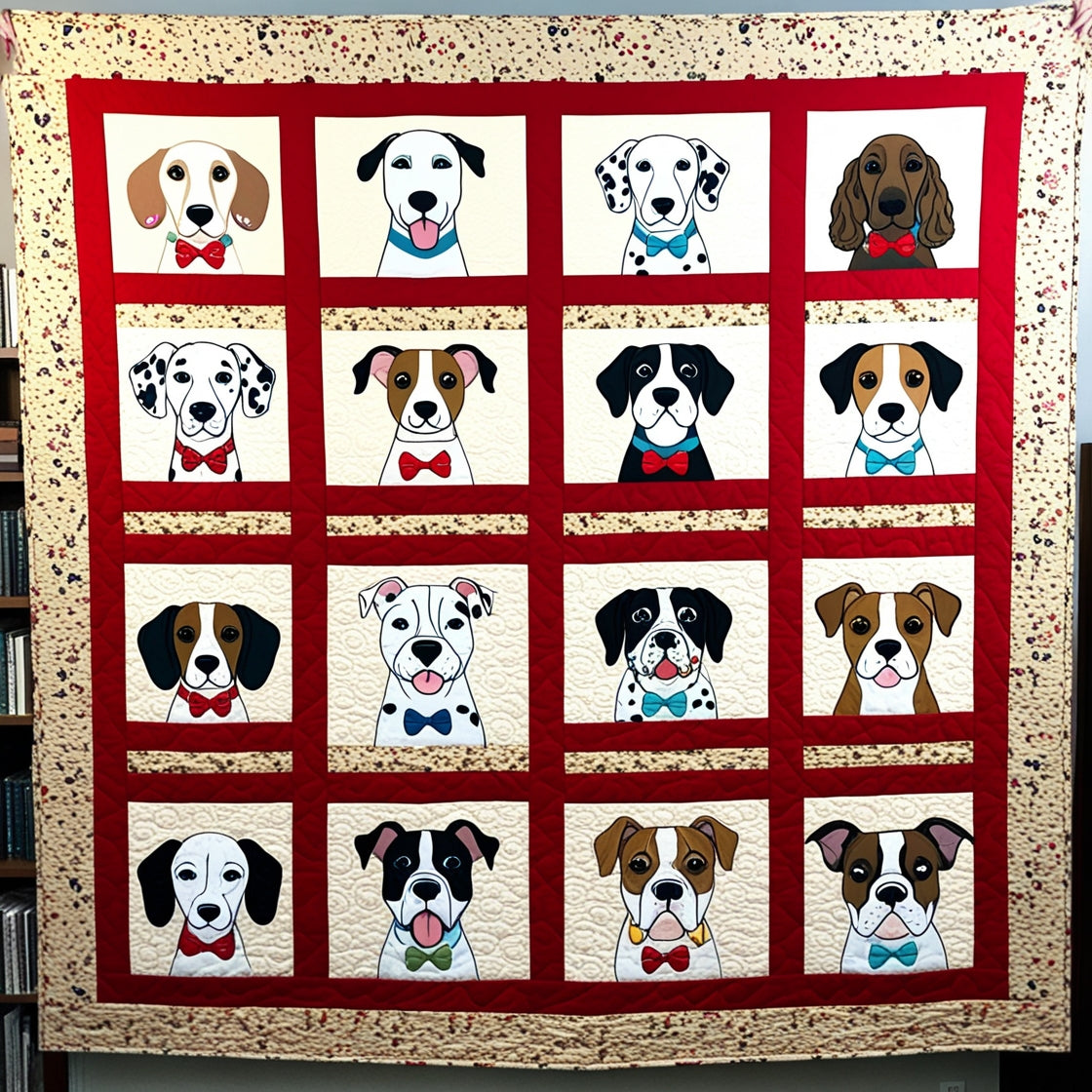 Dogs NTA151024163 Quilt Blanket