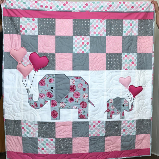 Elephant NTA151024001 Quilt Blanket