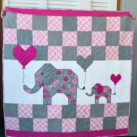 Elephant NTA151024003 Quilt Blanket