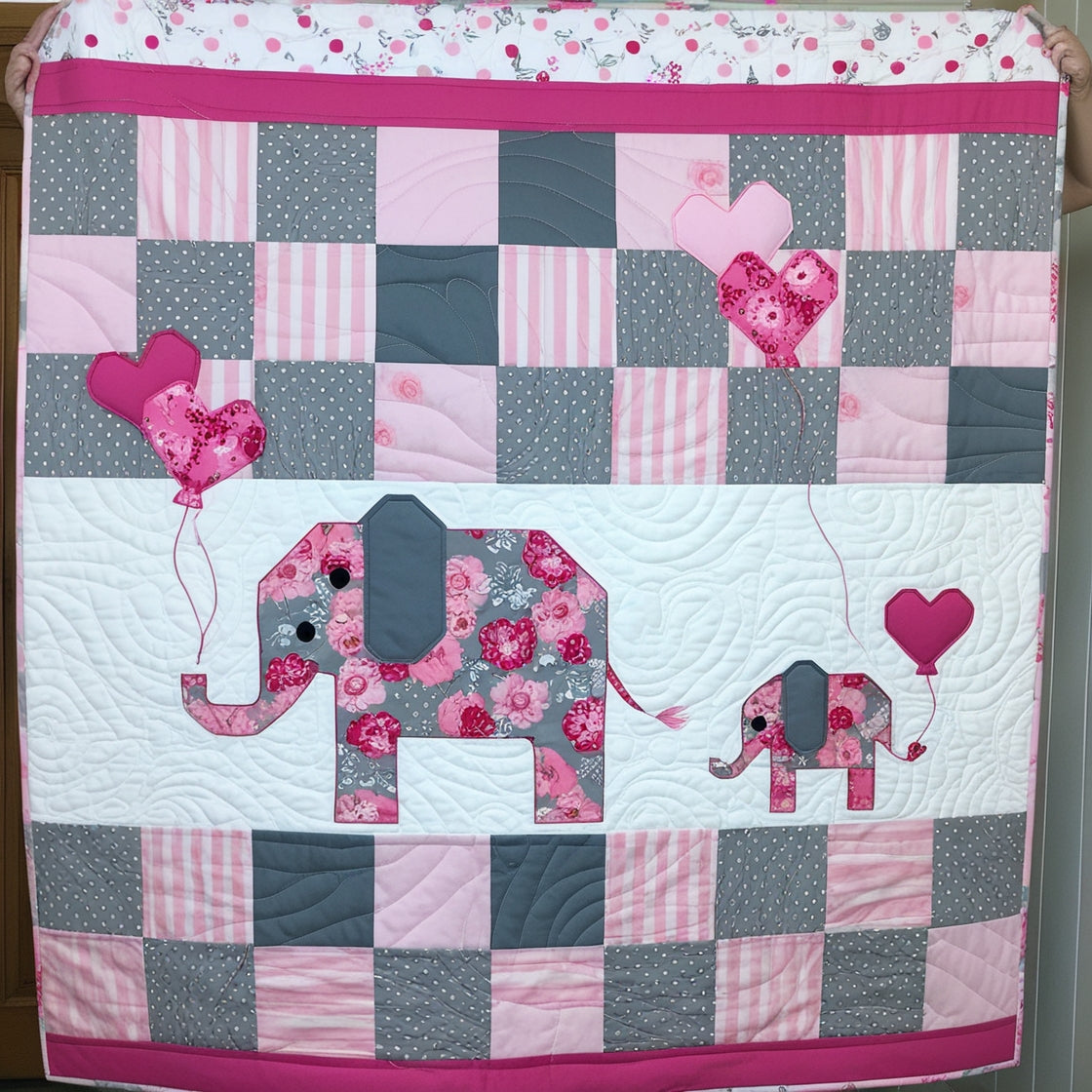 Elephant NTA151024004 Quilt Blanket