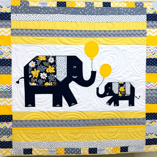 Elephant NTA151024010 Quilt Blanket