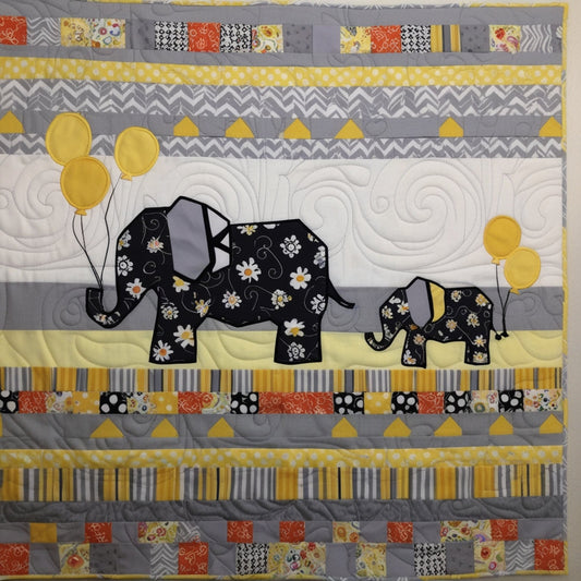 Elephant NTA151024014 Quilt Blanket